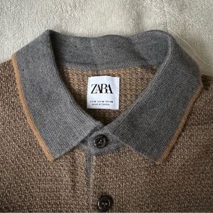 ZARA men’s jacquard knitted sweater
